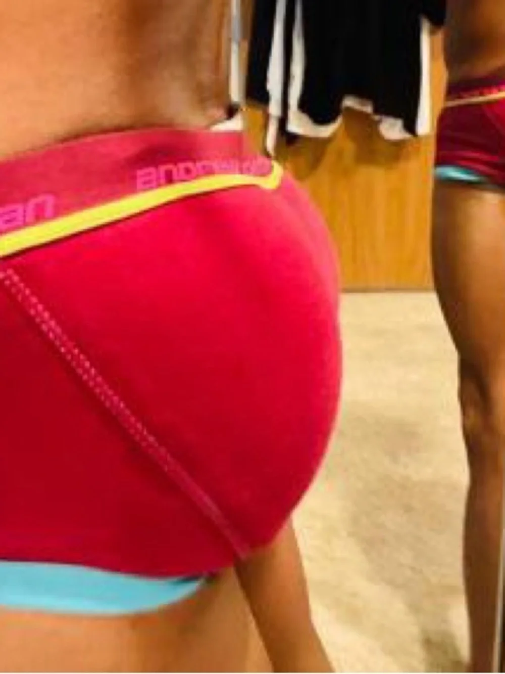 NWT Andrew Christian maroon Briefs